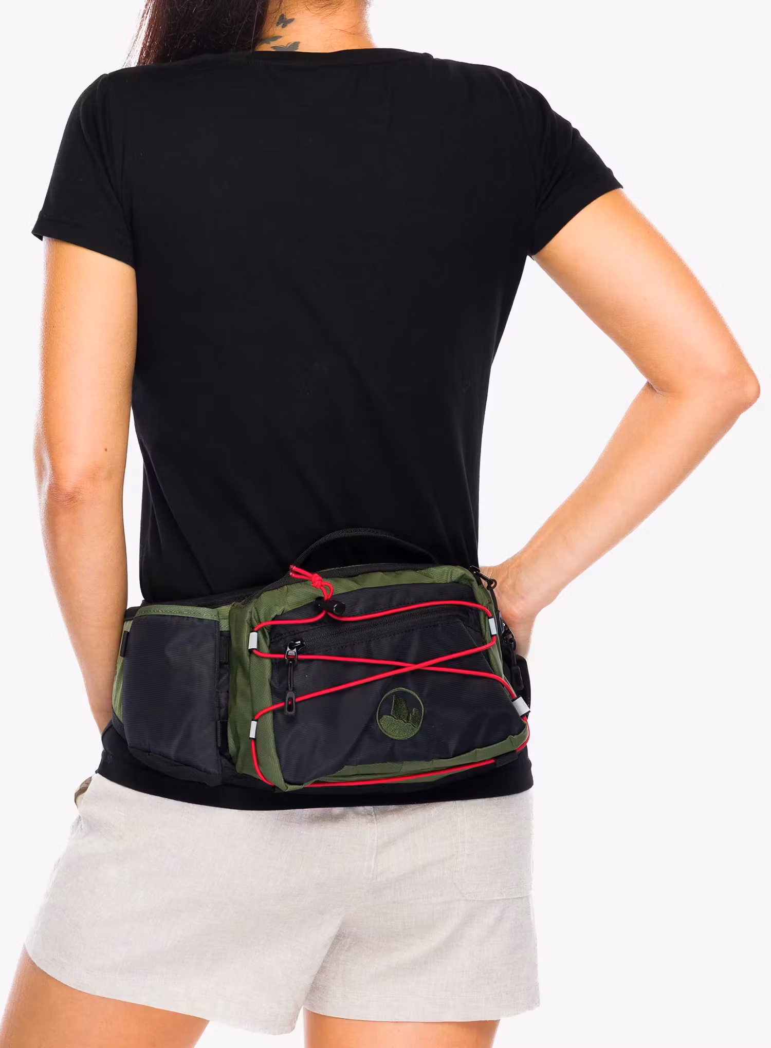 Borsetă de sold Kohla Sprint 3L - bronze green/scarlet/caviar