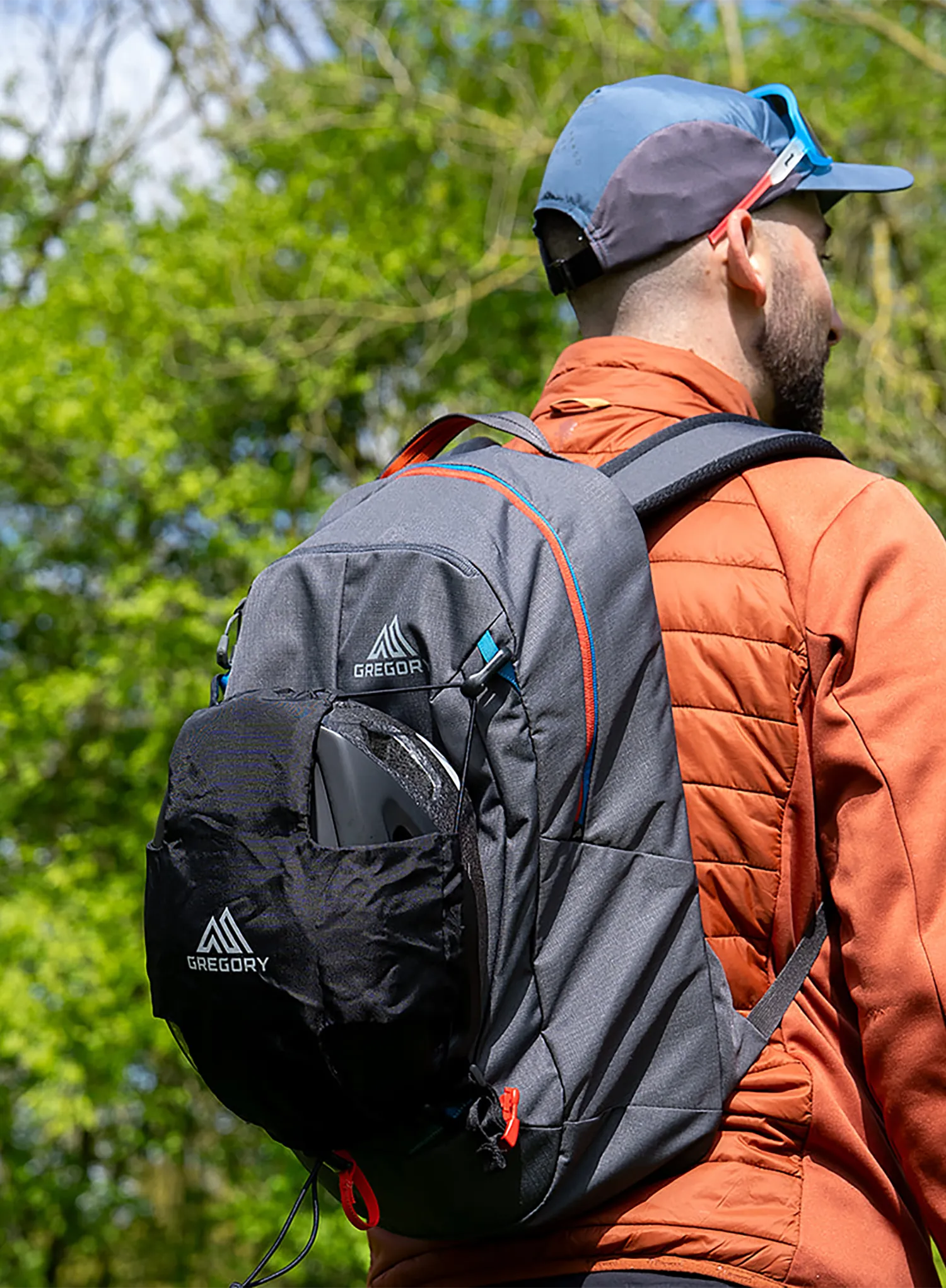 Suport cască Gregory Packable Helmet Holder - obsidian black