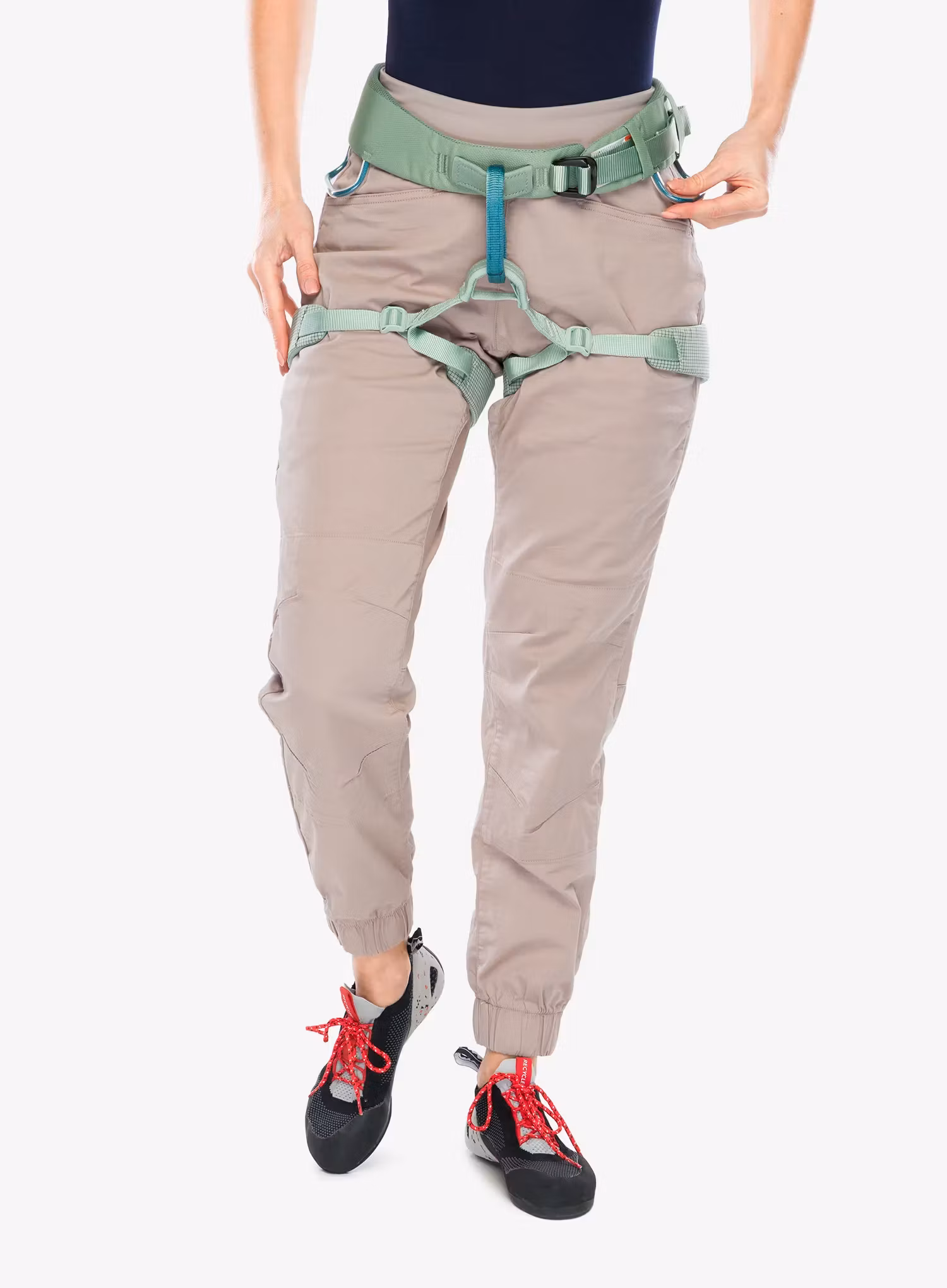 Ham de alpinism pentru femei Black Diamond Momentum Harness - desert sage