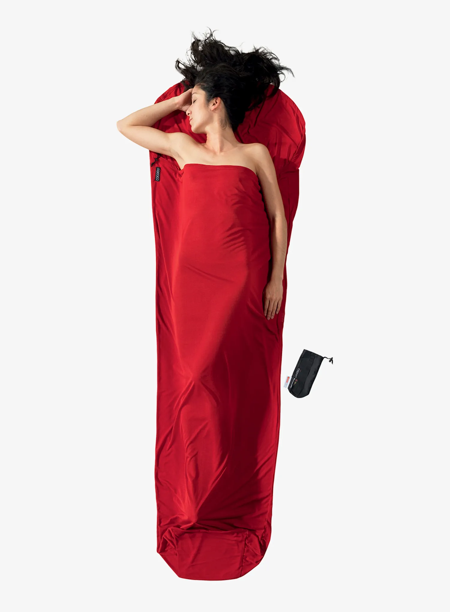 Inserție pentru sacul de dormit Cocoon MummyLiner - Thermolight Radiator - lava