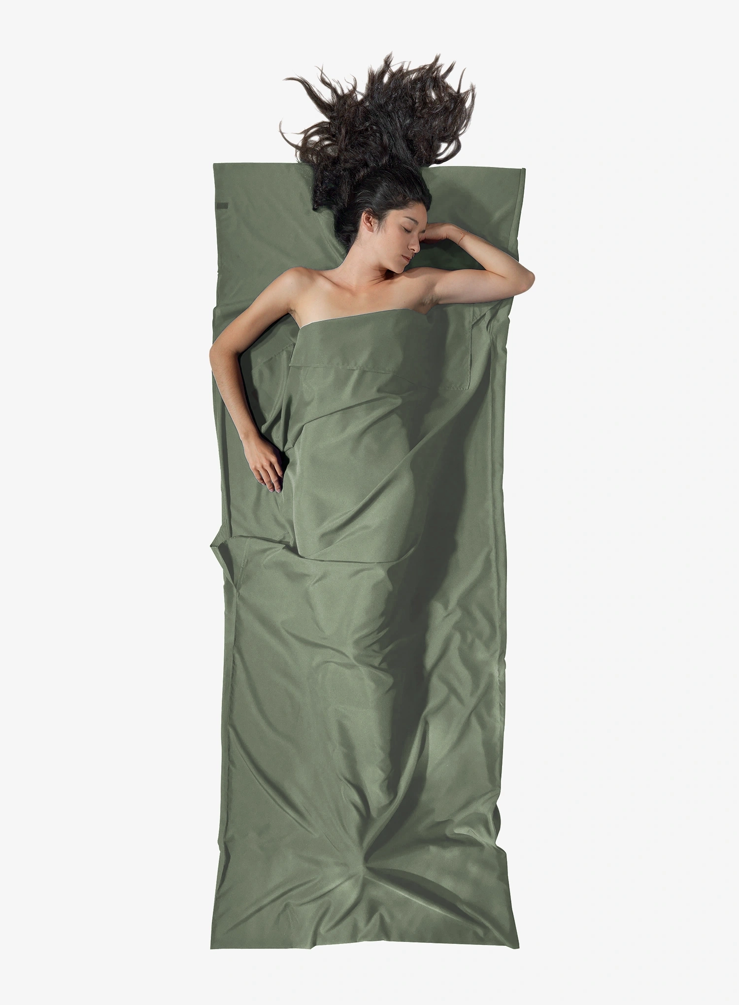 Inserție pentru sacul de dormit Cocoon TravelSheet - Lyocell - eucalyptus green