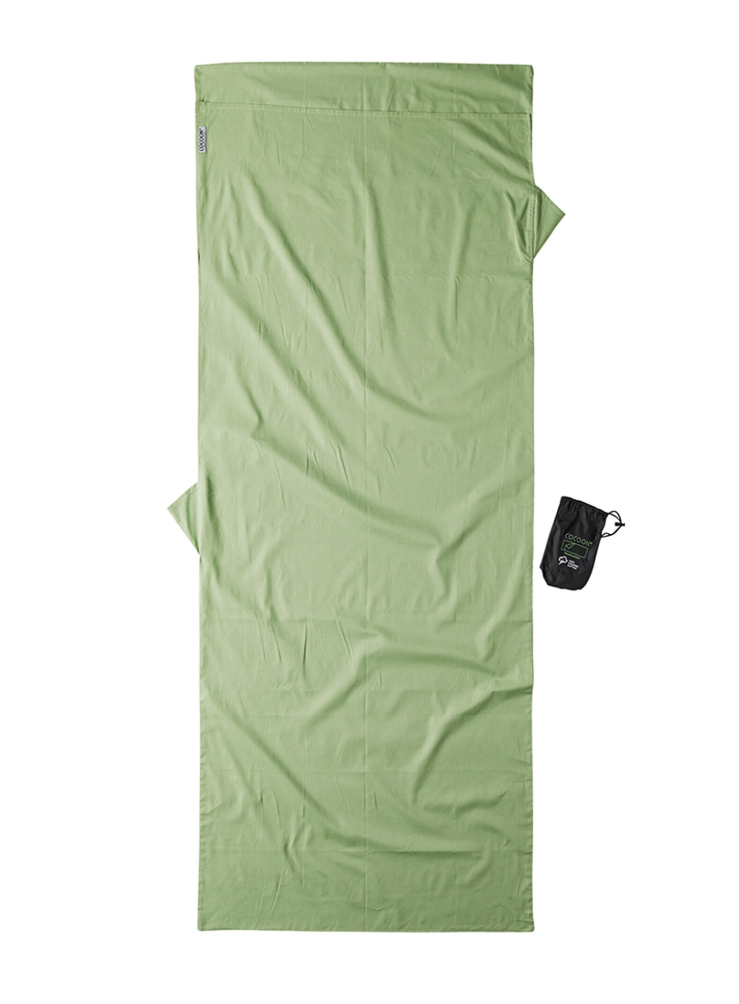 Inserție pentru sacul de dormit Cocoon TravelSheet - Organic Cotton - forest shade