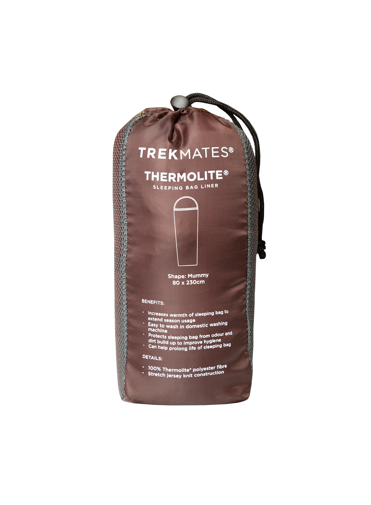 Inserție pentru sacul de dormit Trekmates Thermolite Sleeping Bag Liner - chipotle