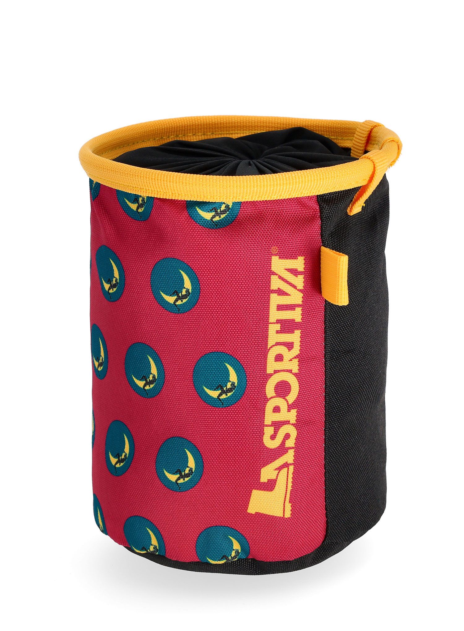 Sac magneziu La Sportiva Climbing On The Moon Chalk Bag - fucsia/giallo