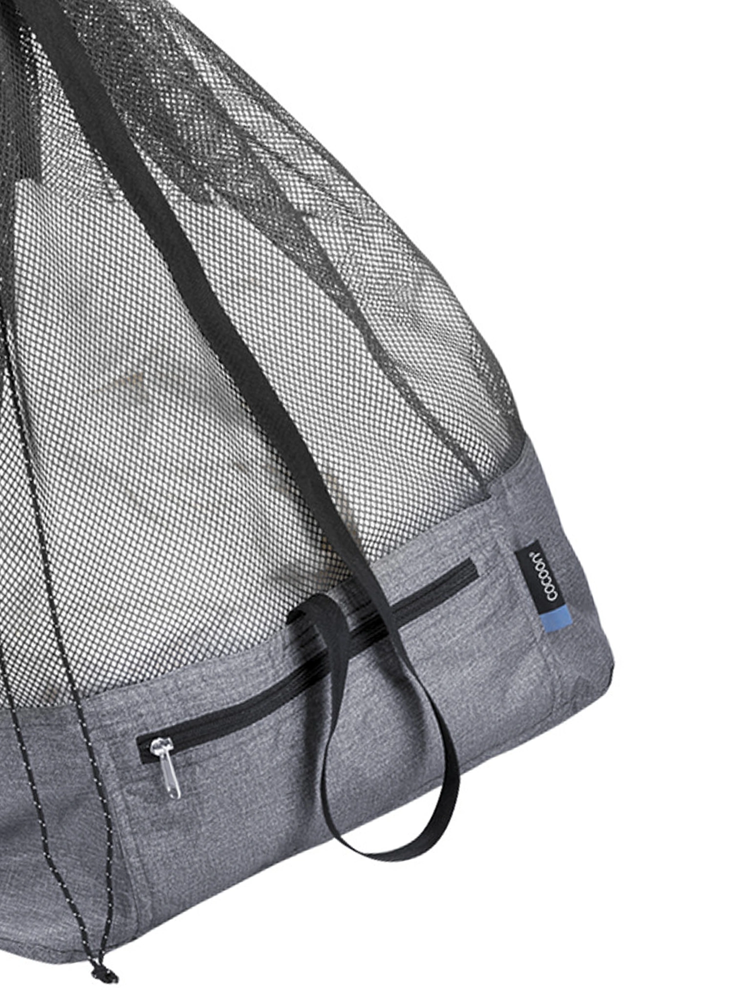Sac Cocoon Beach Bag/Laundry Bag - City - heather grey/black