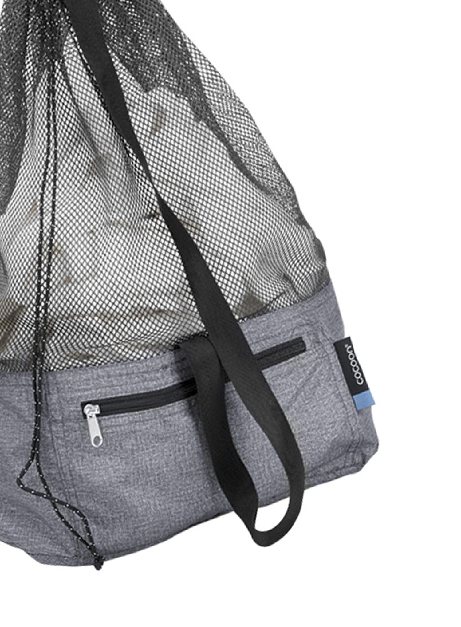 Sac Cocoon Beach Bag/Laundry Bag - Traveler - heather grey/black