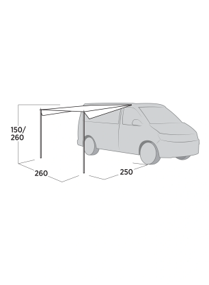 Baldachin Easy Camp Voss Canopy - gray