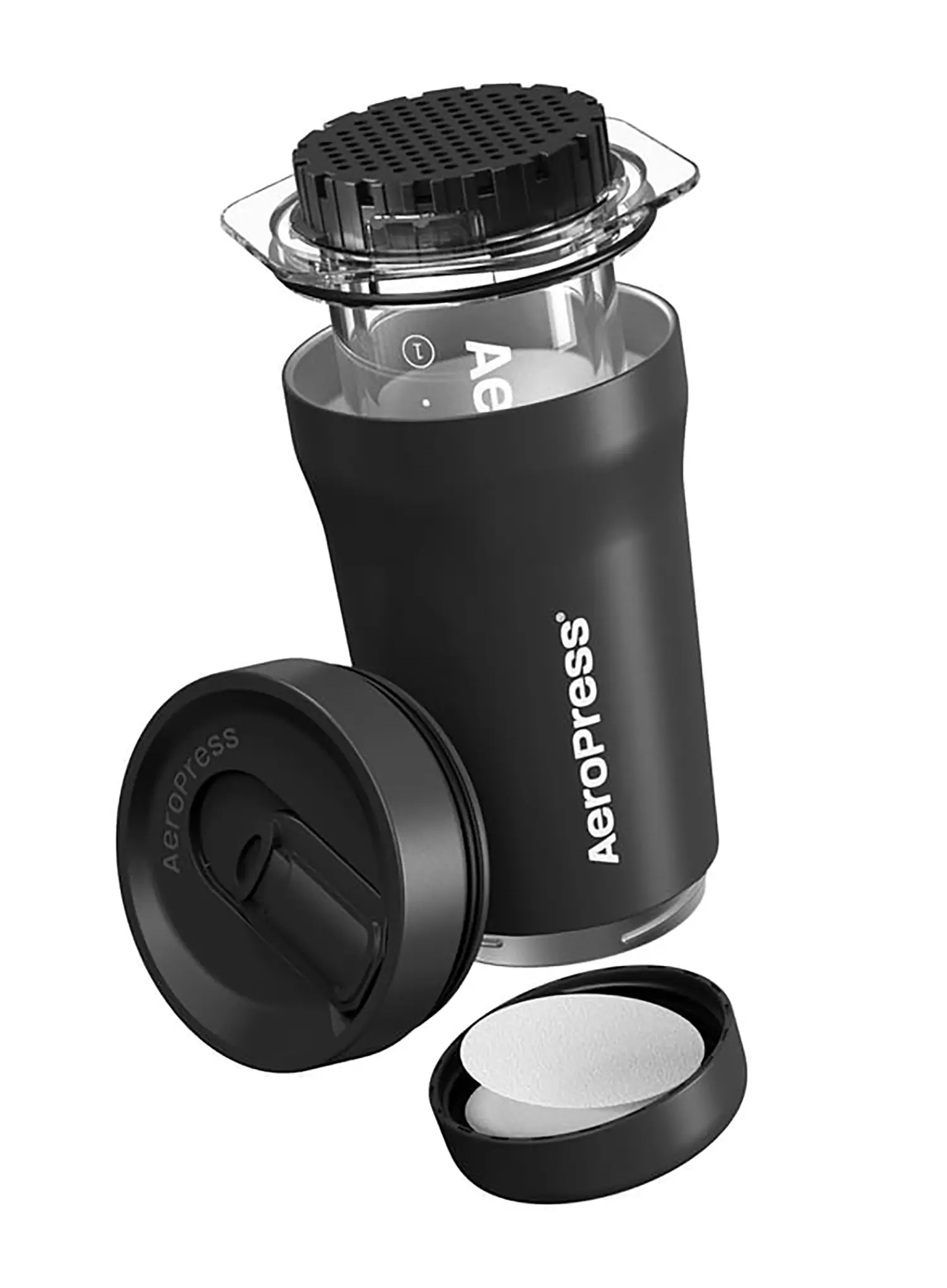 Cafetiera de voiaj AeroPress Go Plus - black