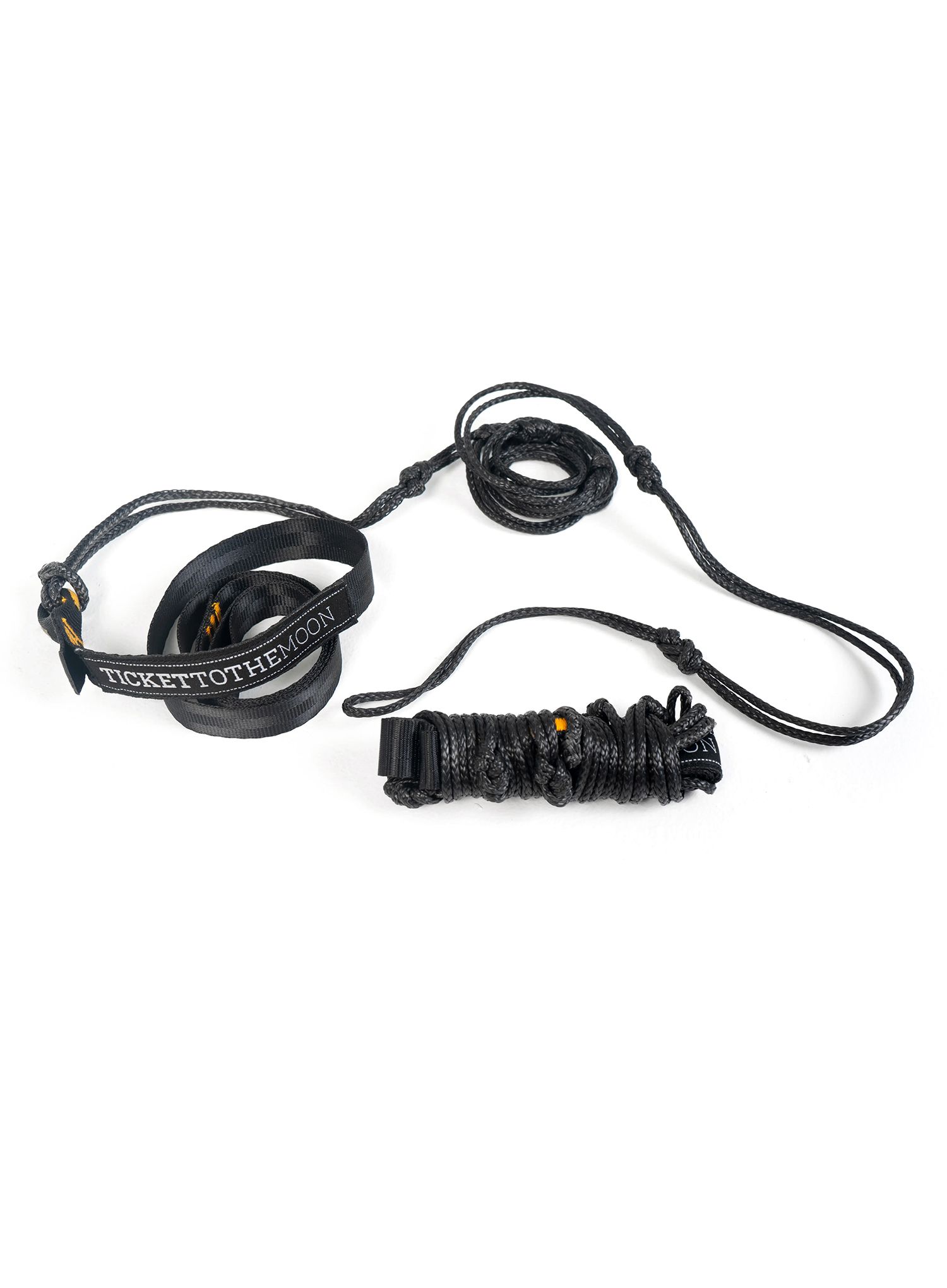 Suspensie pentru hamac Ticket to The Moon Lightest Straps - black