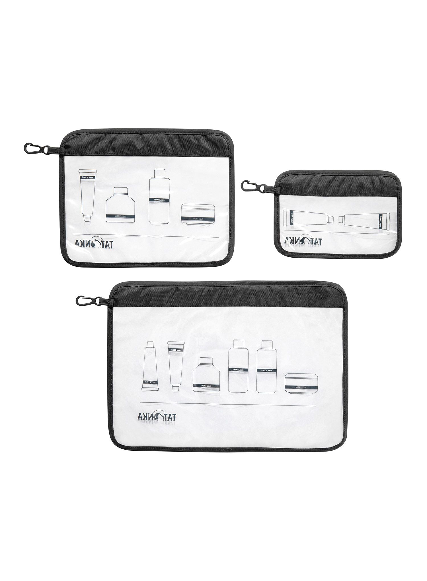 Set de genți Tatonka Zip Flight Bag Set - black